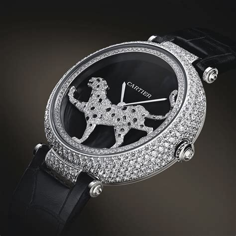 panther jewelry cartier|cartier panthere diamond watch.